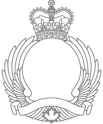 Encadrement d'insigne pour les unités de mouvements aériens des Forces armées canadiennes