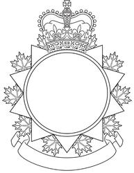 Encadrement d'insigne pour les districts de milice des Forces armées canadiennes