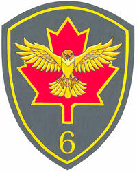 Écusson de formation de la 6e Brigade d’appui au combat du Canada