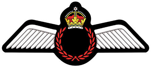 Encadrement d'insigne pour les qualifications du personnel navigant de l’Aviation royale canadienne