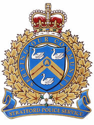 Badge of the Stratford Police Service Badge of the Stratford Police Service