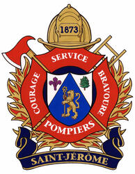 Badge of the Service de la sécurité incendie, Saint-Jérôme Badge of the Service de la sécurité incendie, Saint-Jérôme