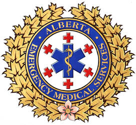 Badge for use by the Alberta Emergency Medical Services