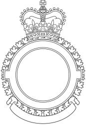 Badge Frame for Flying Squadrons of the Canadian Armed Forces