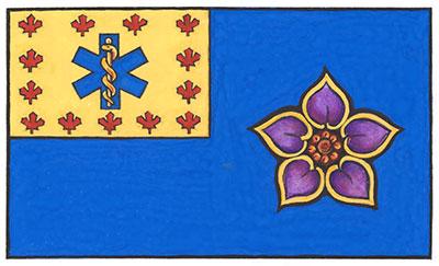 Flag of the Paramedic Chiefs of Canada (Nunavut)