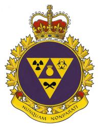 Badge of the Canadian Joint Incident Response Unit – Chemical, Biological, Radiological and Nuclear