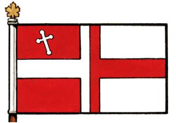 Flag of The International Knightly Order of St. George - Canadian Corporation
