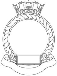Badge Frame for Naval Formations of the Canadian Armed Forces