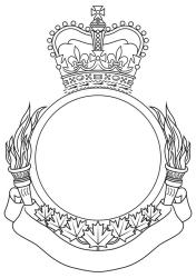 Badge Frame for Cadet Schools of the Canadian Armed Forces