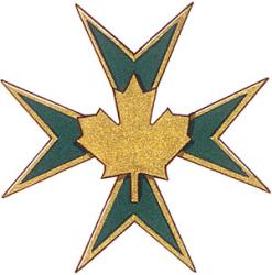 Badge of The Military and Hospitaller Order of Saint Lazarus of Jerusalem in Canada