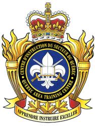 Badge of the Land Force Quebec Area Training Centre