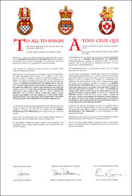 Lettres patentes concédant des emblèmes héraldiques à la Resort Municipality of Whistler