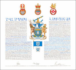Letters patent granting heraldic emblems to the Union Club of British Columbia Letters patent granting heraldic emblems to the Union Club of British Columbia