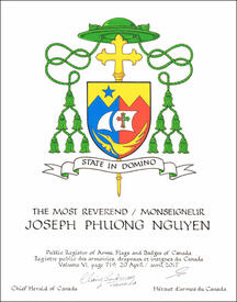Letters patent granting heraldic emblems to Joseph Phuong Nguyen Letters patent granting heraldic emblems to Joseph Phuong Nguyen