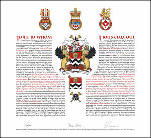 Letters patent granting heraldic emblems to The Walrus Foundation Letters patent granting heraldic emblems to The Walrus Foundation