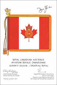 Lettres patentes approuvant le drapeau royal de l'Aviation royale canadienne