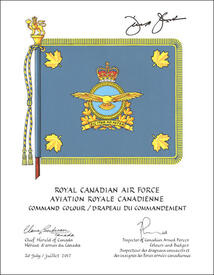 Letters patent approving the Command Colour of the Royal Canadian Air Force Letters patent approving the Command Colour of the Royal Canadian Air Force