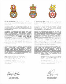 Lettres patentes concédant des emblèmes héraldiques à Stephen James Howard MacDonald Lettres patentes concédant des emblèmes héraldiques à Stephen James Howard MacDonald