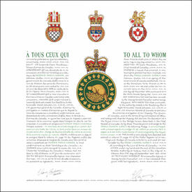 Letters patent granting heraldic emblems to the Parks Canada Agency Letters patent granting heraldic emblems to the Parks Canada Agency