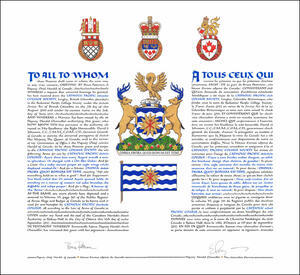 Letters patent granting heraldic emblems to the Catholic Pacific College Society Letters patent granting heraldic emblems to the Catholic Pacific College Society