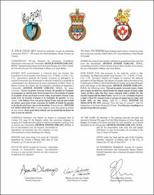 Lettres patentes concédant des emblèmes héraldiques à Arthur Joseph LeBlanc Lettres patentes concédant des emblèmes héraldiques à Arthur Joseph LeBlanc