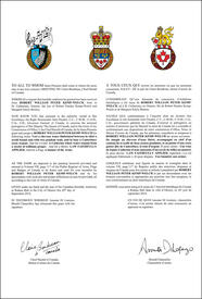 Letters patent granting heraldic emblems to Robert William Peter Kemp-Welch Letters patent granting heraldic emblems to Robert William Peter Kemp-Welch