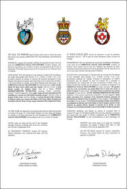 Letters patent granting heraldic emblems to the Christian Legal Fellowship Letters patent granting heraldic emblems to the Christian Legal Fellowship
