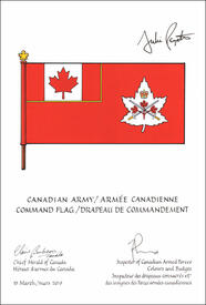 Letters patent approving the heraldic emblems of the Canadian Army