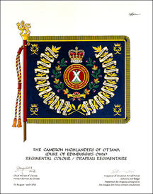 Letters Patent approving the Heraldic Emblems of The Cameron Highlanders of Ottawa (Duke of Edinburgh's Own)