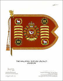 Letters patent approving the heraldic emblems of The Halifax Rifles (RCAC) Letters patent approving the heraldic emblems of The Halifax Rifles (RCAC)