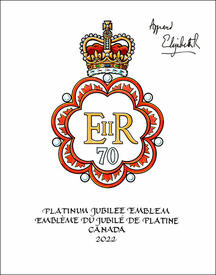 Lettres patentes enregistrant les emblèmes héraldiques du jubilé de platine de la reine Elizabeth II Lettres patentes enregistrant les emblèmes héraldiques du jubilé de platine de la reine Elizabeth II