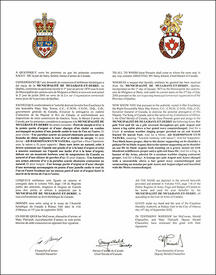 Lettres patentes concédant des emblèmes héraldiques à la Municipalité de Mulgrave-et-Derry