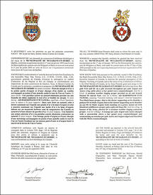 Lettres patentes concédant des emblèmes héraldiques à la Municipalité de Mulgrave-et-Derry Lettres patentes concédant des emblèmes héraldiques à la Municipalité de Mulgrave-et-Derry