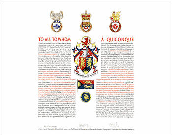 Lettres patentes concédant des emblèmes héraldiques à Dinesh Kumar Ramoo Lettres patentes concédant des emblèmes héraldiques à Dinesh Kumar Ramoo