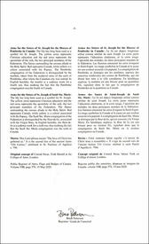 Lettres patentes enregistrant les emblèmes héraldiques de la Federation of the Sisters of St. Joseph of Canada Lettres patentes enregistrant les emblèmes héraldiques de la Federation of the Sisters of St. Joseph of Canada