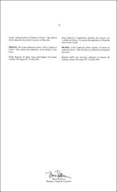 Lettres patentes enregistrant les emblèmes héraldiques de la St. Paul's High School Lettres patentes enregistrant les emblèmes héraldiques de la St. Paul's High School