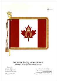 Letters Patent approving the Heraldic Emblems of The Nova Scotia Highlanders