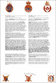 Letters patent granting a Badge to the Siksika Nation