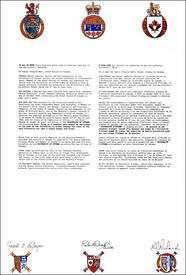 Lettres patentes concédant un drapeau à l'Université d'Ottawa