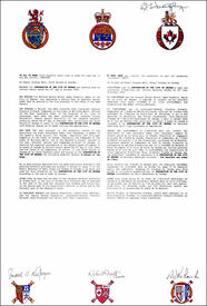 Letters patent granting a Flag to the Corporation of the City of Nepean