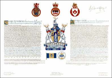 Letters patent granting heraldic emblems to the Town of Port Hope Letters patent granting heraldic emblems to the Town of Port Hope