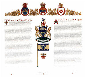 Letters patent granting heraldic emblems to The Corporation of the District of Burnaby Letters patent granting heraldic emblems to The Corporation of the District of Burnaby