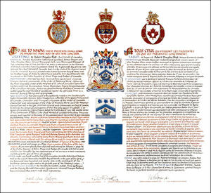 Letters patent registering the heraldic emblems of The Corporation of the District of West Vancouver Letters patent registering the heraldic emblems of The Corporation of the District of West Vancouver