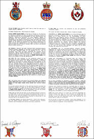 Lettres patentes concédant des emblèmes héraldiques à Edward Allan McNabb