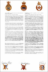 Letters patent granting Flags to the Corporation of the City of Brockville Letters patent granting Flags to the Corporation of the City of Brockville