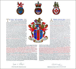 Letters patent granting heraldic emblems to the Vancouver Island Military Museum Letters patent granting heraldic emblems to the Vancouver Island Military Museum