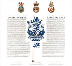 Lettres patentes concédant des emblèmes héraldiques à la Corporation of the Village of Merrickville Lettres patentes concédant des emblèmes héraldiques à la Corporation of the Village of Merrickville