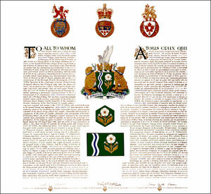 Lettres patentes concédant des emblèmes héraldiques à la City of York Lettres patentes concédant des emblèmes héraldiques à la City of York