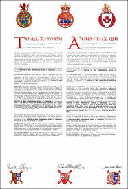 Letters patent granting heraldic emblems to the Session of Knox Presbyterian Church of Stratford Letters patent granting heraldic emblems to the Session of Knox Presbyterian Church of Stratford