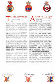 Lettres patentes concédant des emblèmes héraldiques au Conseil ethnoculturel du Canada Lettres patentes concédant des emblèmes héraldiques au Conseil ethnoculturel du Canada